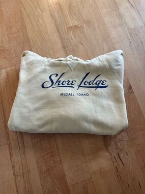 Pale Yellow Graphic Hoodie